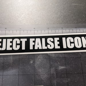 Reject False Icons Gorillaz band logo vinyl decal for car, laptop, water bottle and more!