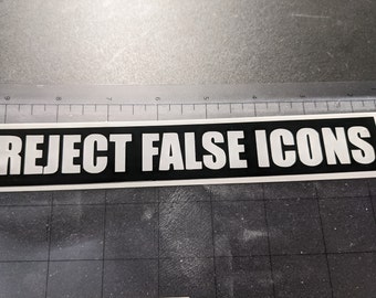 Reject False Icons Gorillaz Vinyl Decal, Car or Laptop Sticker