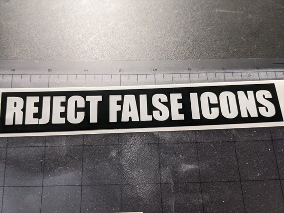 Reject False Icons Gorillaz Vinyl Decal, Car or Laptop Sticker