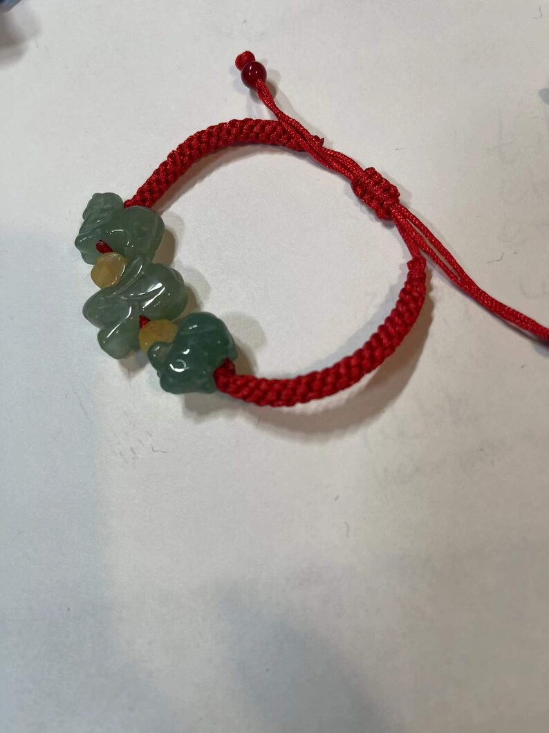 Customized Good Luck Jade Zodiac Bracelet in 2022 for Year of Etsy