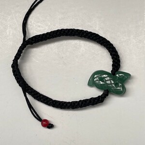 Snake Real Jade Zodiac Lucky Bracelet And Anklet Year of Snake Adult And Kid Anklet Black