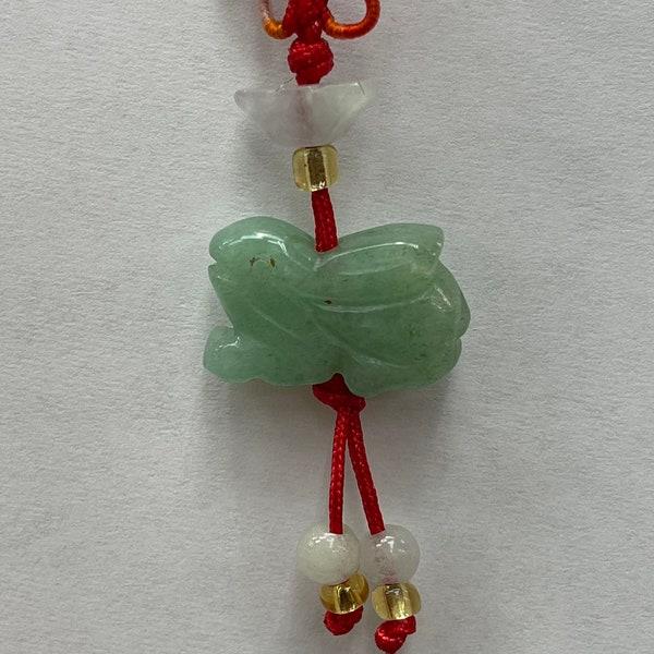 RABBIT - Real Jade Zodiac Lucky Charm Year of Rabbit