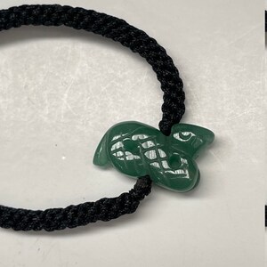 Snake Real Jade Zodiac Lucky Bracelet And Anklet Year of Snake Adult And Kid image 4