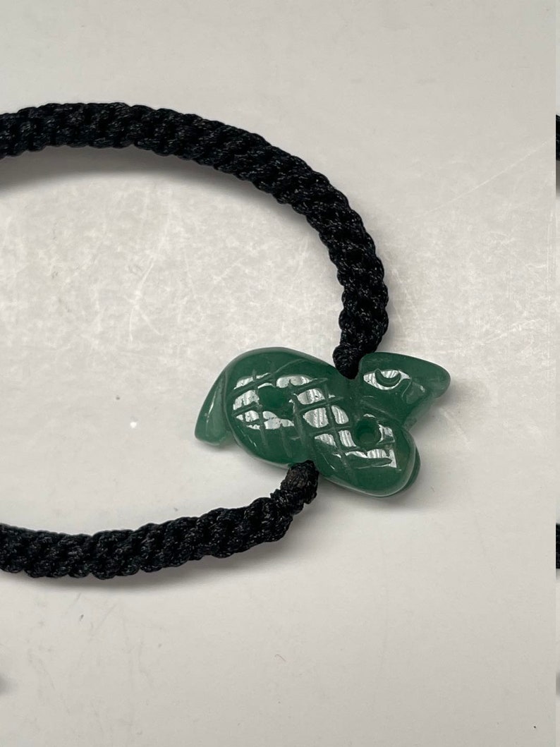 Snake Real Jade Zodiac Lucky Bracelet And Anklet Year of Snake Adult And Kid image 4