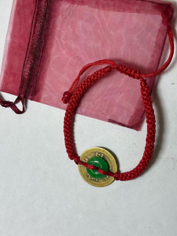 Pendentif Jade Naturel Vert Émeraude - Collier Porte-Bonheur Zodiaque - Neuf Avec étiquette