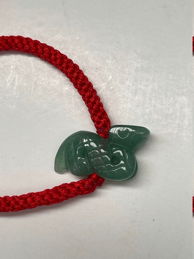 Snake Real Jade Zodiac Lucky Bracelet And Anklet Year of Snake Adult And Kid image 1