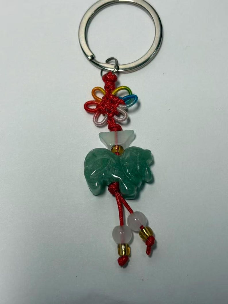 2026 Widder - Glück & passender Brunnen Sternzeichen Anhänger (Jahr des Pferdes 2026) Ram with keychain