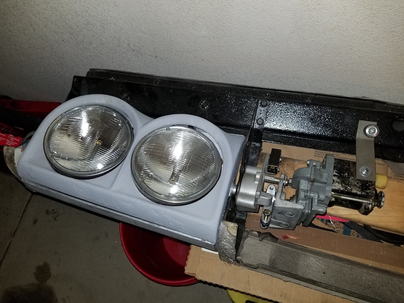 1963 1967 Corvette C2 Headlights With Support Bar & Motors Etsy