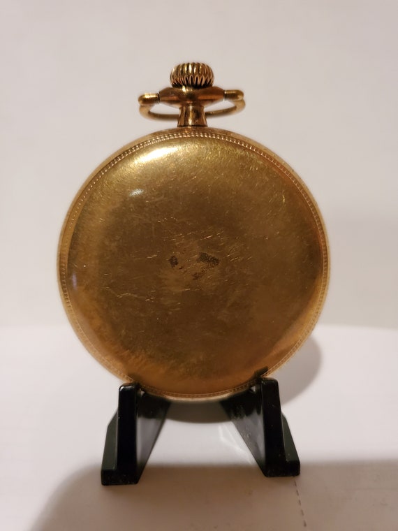 Antique American Watch Co WALTHAM MASS, Gold Fill… - image 2