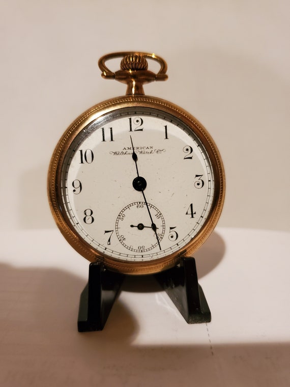 Antique American Watch Co WALTHAM MASS, Gold Fill… - image 1