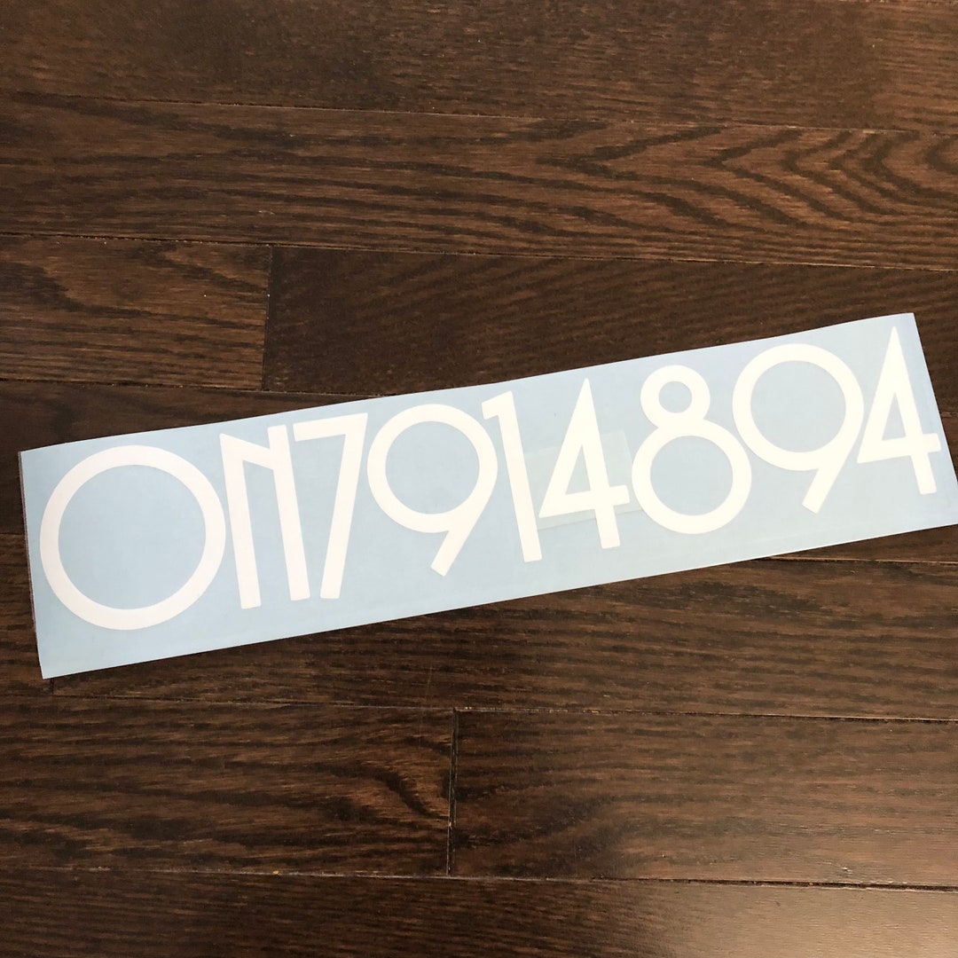 Boat Number Stickers, Boat Numbers Decals, Kayak Vinyl Decal, Boat Kayak Name Decal, Boat