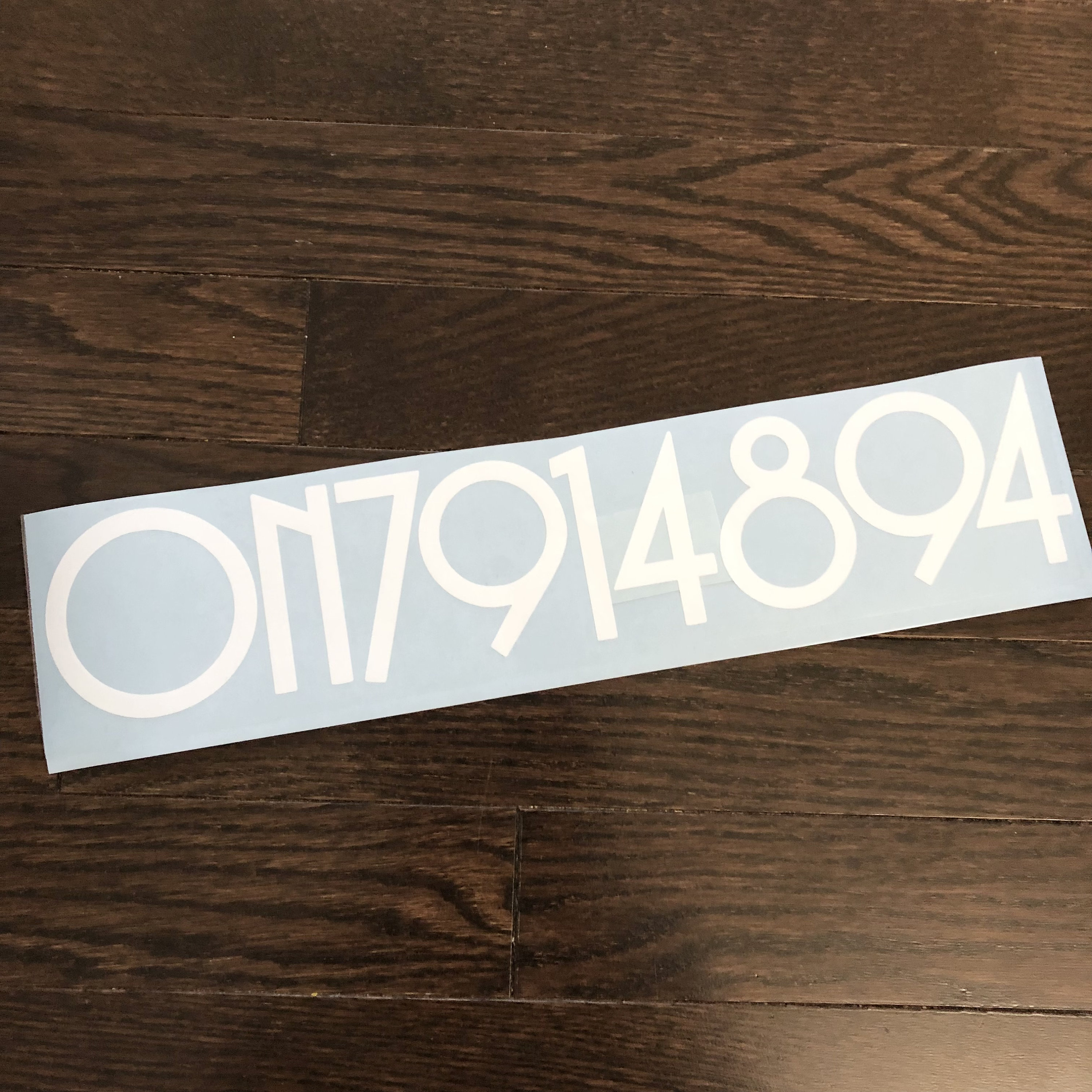 Boat Number Stickers, Boat Numbers Decals, Kayak Vinyl Decal, Boat