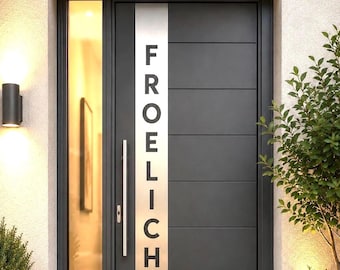 Vertical Name Vinyl Decal, Vertical Custom Lettering, Vertical Stickers, Vertical Orientation Vinyl Decals, Vertical Vinyl Name Lettering