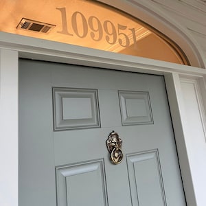 5” Fanlight Door Numbers, Address Front Door Number Decals, Custom Glass House Numbers, Victorian Style Fanlight House Numbers, Housewarming