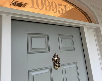5" Victorian Fanlight House Numbers, Custom Door Decals