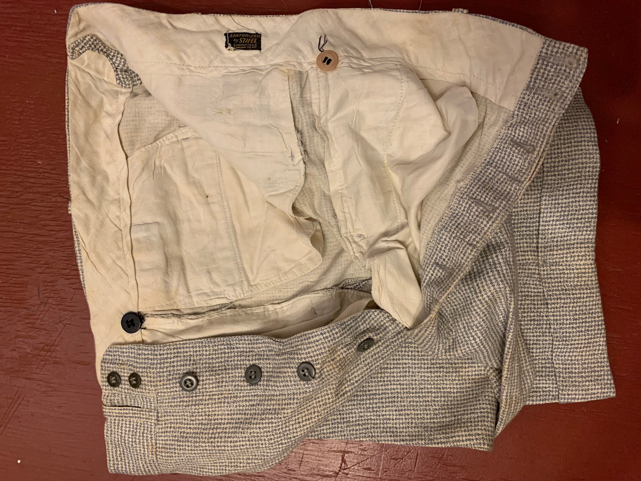Stifel Pants, Vintage 1930s, Work Chore Utility, 35W, Faded