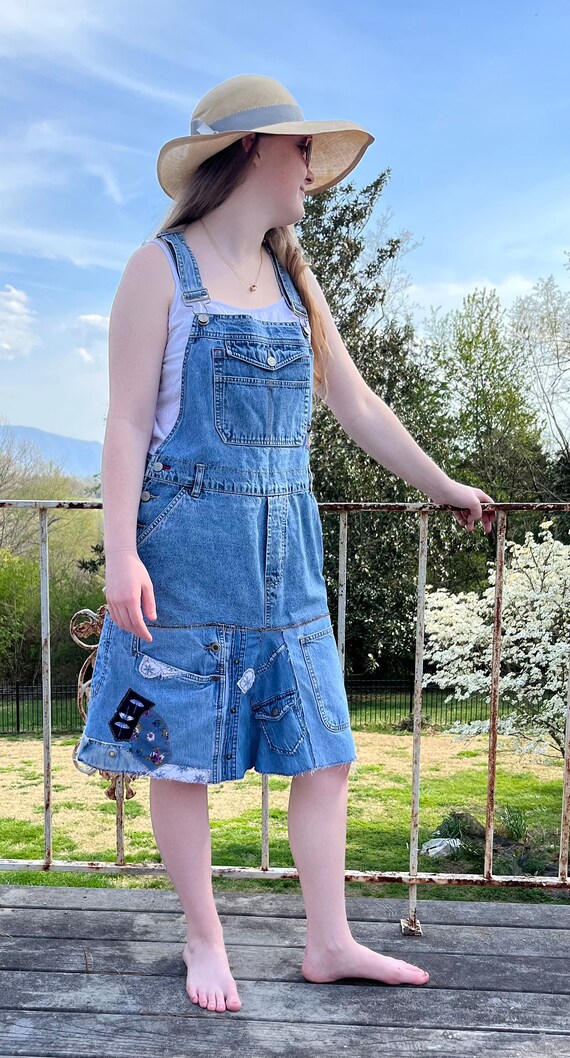funky denim dress Back to Virginia Denim Mini Dress - Blue, Large | Hazel and Olive