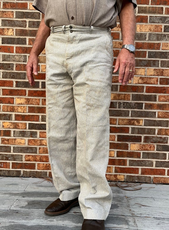 Stifel Pants, REDUCED HALF Vintage 1930s, Work Chore Utility, 35W