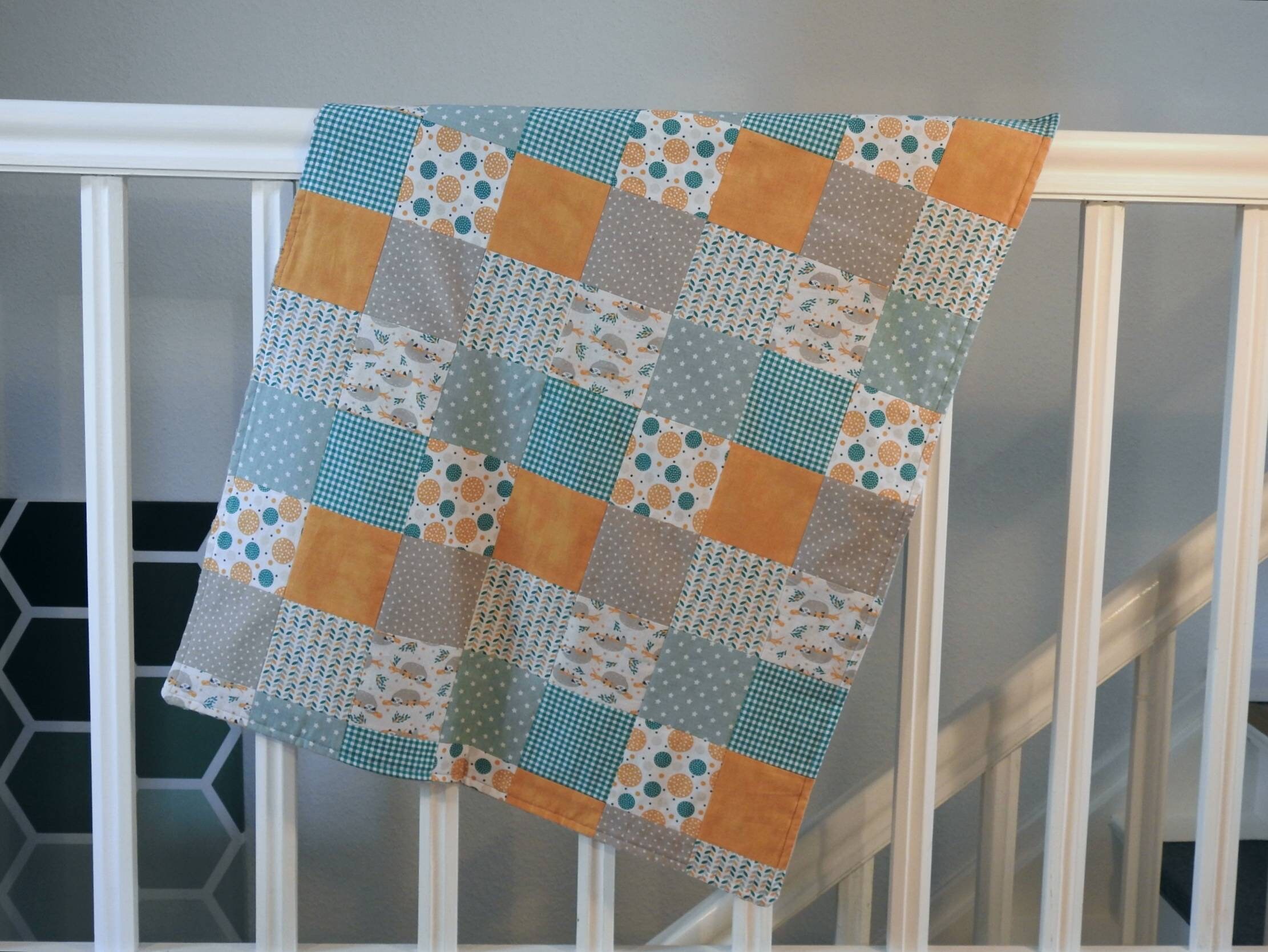 Cuddly Blanket / Baby Blanket / Cuddly Blanket / Patchwork Etsy UK