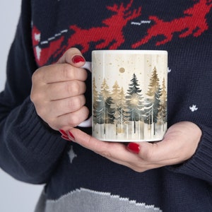 Charming Christmas Mugs | Christmas Village Mug | Christmas Tree Mug | Holiday Mug | Christmas Gift | Hot Chocolate Mug | Christmas Decor
