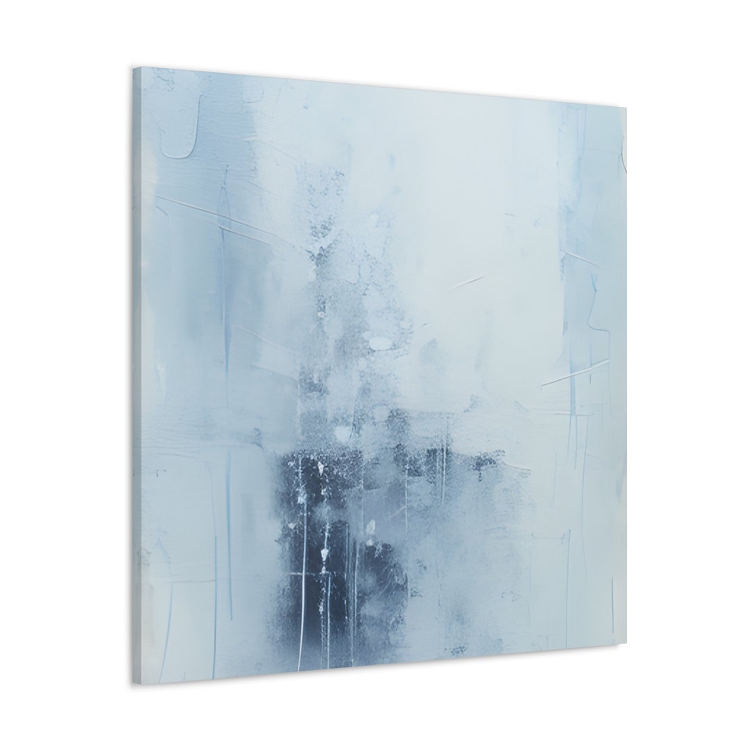 Abstract Winter Christmas Wall Art Canvas Holiday Abstract Etsy