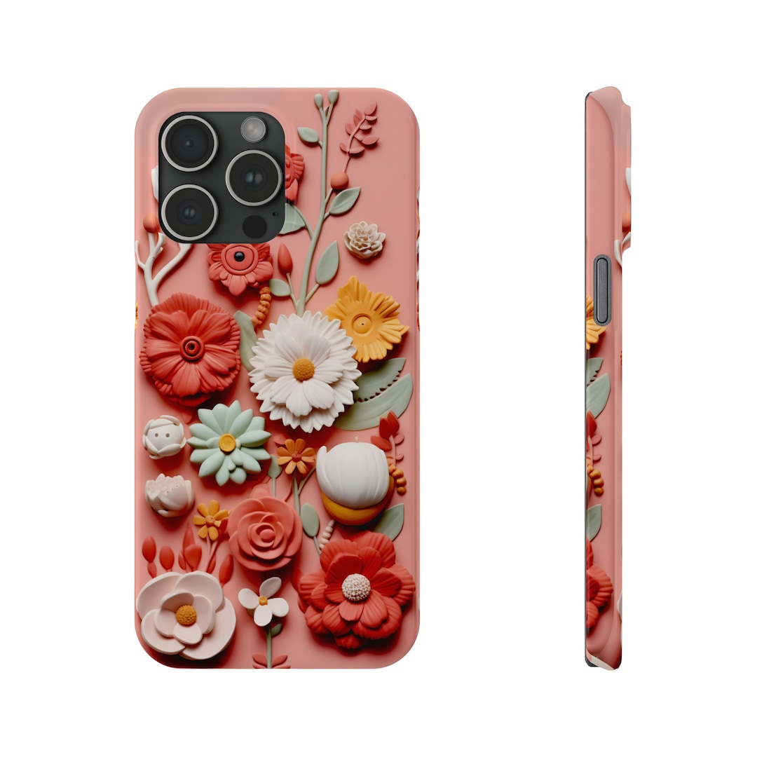 Cute 3D Floral iPhone Case Cute Flower Phone Cover for iPhone Etsy