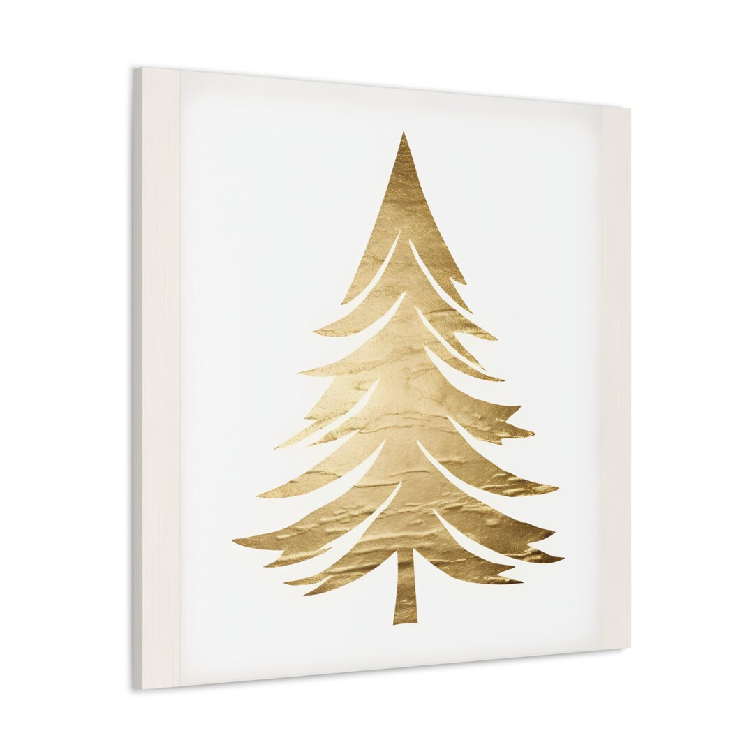 Abstract Winter Christmas Wall Art Canvas Holiday Abstract Etsy