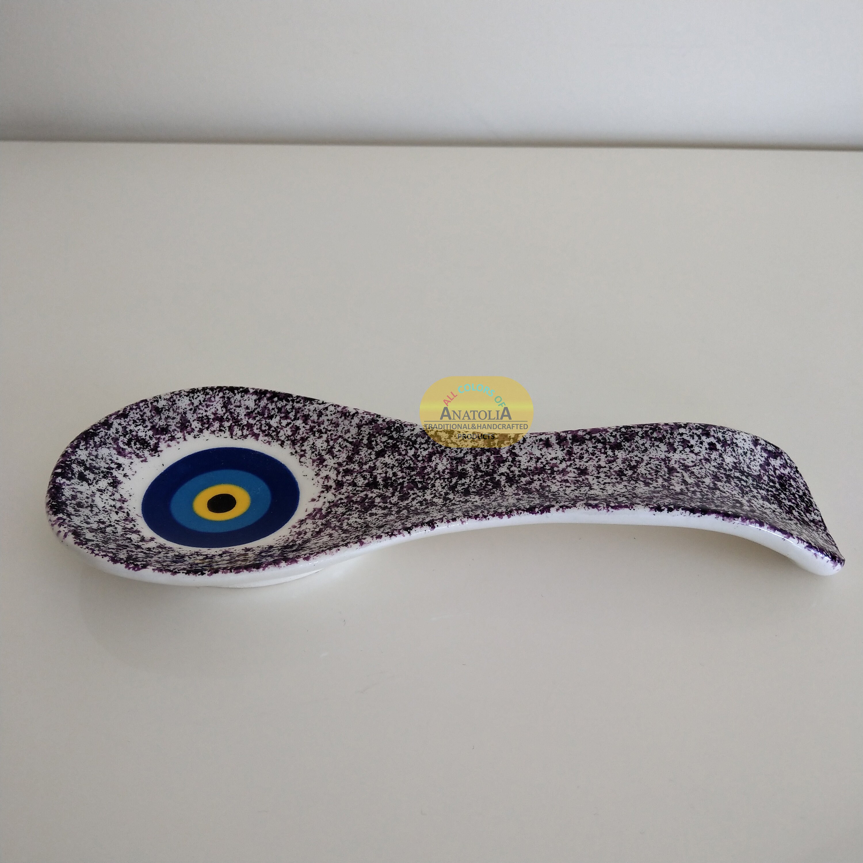 Evil eye Spoon Rest Spoon Holder Pottery Spoon Rest Clay Etsy