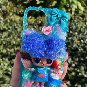 Decoden phone case, Made to order, dolls theme,  Kawaii doll handmade case, Customize cute phone case, DIY, Handmade, Craft