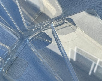 Clear TPU iPhone Case, 2mm Raised Edge, DIY Decoden