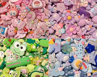 Kawaii Decoden Cabochons, Flatback Charms, Crafts Supplies