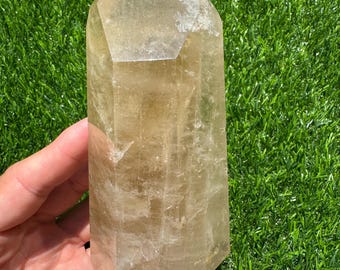 Natural Citrine Tower | Handpicked from Brazil | Polished Real Citrine | Not Heat Treated | Araçuaí Minas Gerais | Healing Crystal