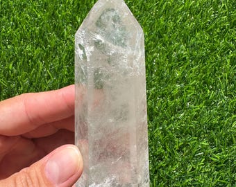 AA Grade Clear Quartz Tower: Ethically Sourced, Minas Gerais Crystal
