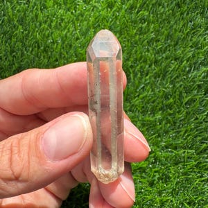Rare Lemurian Quartz with Hematite | Record Keeper Possible | Exact Crystal | Minas Gerais Brazil | Ethically Sourced | Collector Quartz