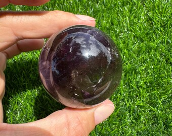 High Quality Amethyst Sphere from Bahia, Brazil | Deep Purple with Ametrine | Rare Find | Ethically Sourced | Polished Crystal Ball