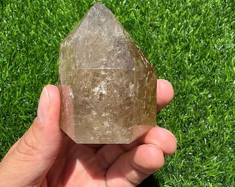 Natural Citrine Tower | Handpicked from Brazil | Polished Real Citrine | Not Heat Treated | Araçuaí Minas Gerais | Healing Crystal