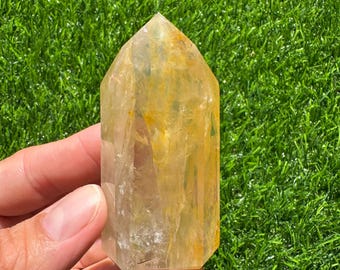 Golden Healer Quartz Crystal: Ethically Sourced Brazilian Healing Stone