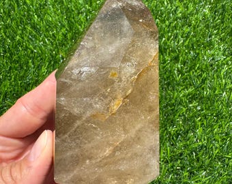 Natural Citrine Tower | Handpicked from Brazil | Polished Real Citrine | Not Heat Treated | Araçuaí Minas Gerais | Healing Crystal