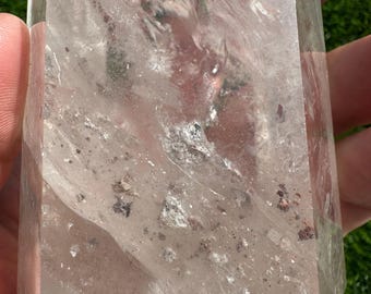 AA Grade Clear Quartz Tower: Ethically Sourced Crystal Point from Brazil