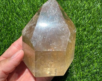 Natural Citrine Tower | Handpicked from Brazil | Polished Real Citrine | Not Heat Treated | Araçuaí Minas Gerais | Healing Crystal