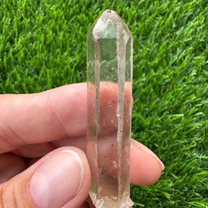 Rare Lemurian Quartz with Hematite | Record Keeper Possible | Exact Crystal | Minas Gerais Brazil | Ethically Sourced | Collector Quartz