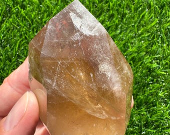 Natural Citrine Tower | Handpicked from Brazil | Polished Real Citrine | Not Heat Treated | Araçuaí Minas Gerais | Healing Crystal