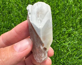 Raw Angel Phantom Quartz Point: Natural Amphibole Crystal, Ethically Sourced