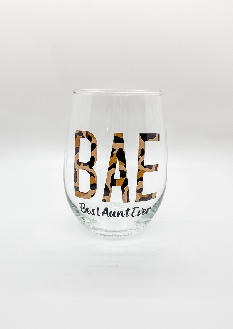 Best aunt ever auntie wine glass aunt gift bae wine glass Etsy.de