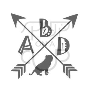 American Bulldog Car Decal - ABD Sticker - Bulldog Laptop Decal - Bully Breed Dog Mom and Dad Vehicle Decal - Colorful ABD Decal