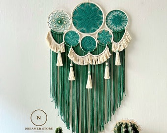 Macrame dream catcher wall hanging, bedroom bedside dream catcher, dreamcatcher bedroom decoration, Christmas gifts, boho gifts.