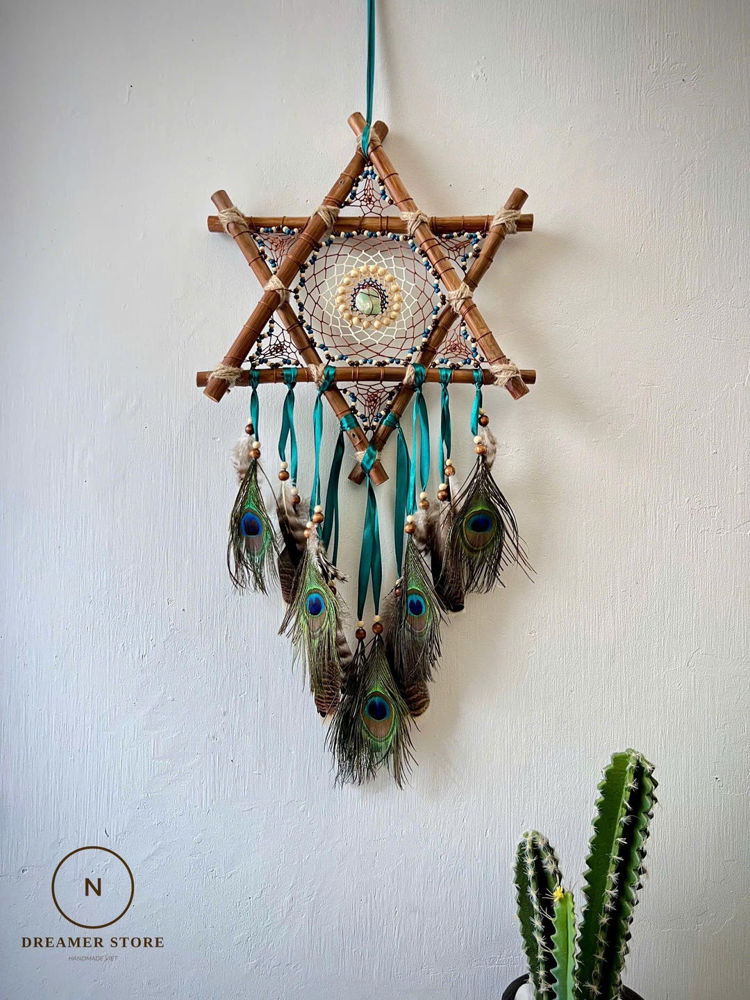 Dream Catcher Feather Boho Pattern Print Premium Backpack main image 0