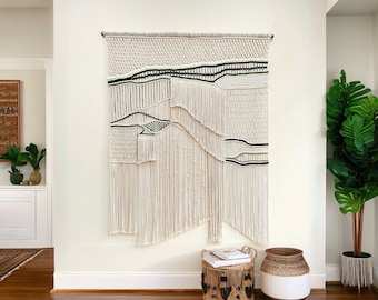Extra Large Macrame Wall Hanging | Modern Boho Decor | Woven Wall Art | Above Bed Art | Living Room Wall Decor | Apartment Decor