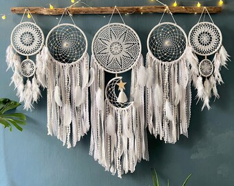 Dream catcher hanging by the bed, boho dreamcatcher, Decorating bedrooms, Baby bedroom decoration, birthday gift, handmade dreamcatcher