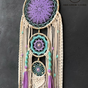 Dreamcatcher Handmade Macrame Wall Hanging, Dreamcatcher, Gift for ...